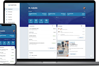 build a banking website with full functions