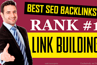 do top rank SEO link building with high da backlinks
