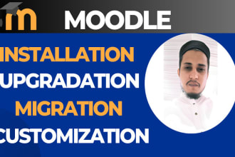 do moodle installation, upgradation, migration and customization