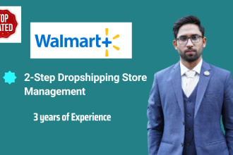 do walmart 2 step dropshipping store management