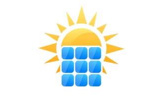 do make an modern unique update solar penel logo