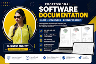 write technical writing, requirements, srs, brd, prd, and user stories