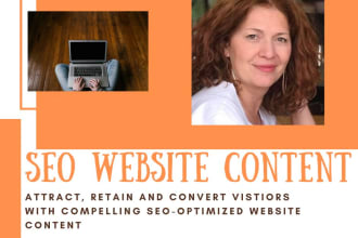 write SEO optimized website content and website copy for landing, about us pages