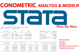 do econometric modeling and data analysis in stata