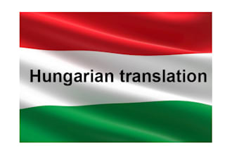 do hungarian translation from english, german, slovak, czech