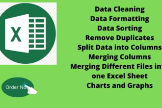 clean, formula, merge, and consolidate excel or CSV data
