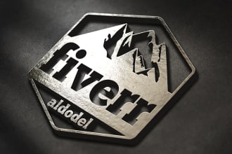 replicate your logo design in realistic steel