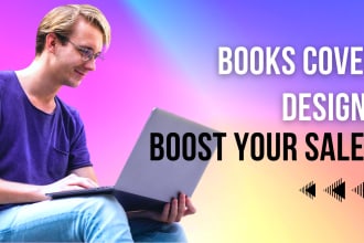 create a stunning cover design for ebooks, books, and audiobooks