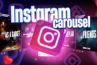 design catchy instagram carousel ads and instagram post