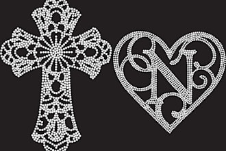 do rhinestone design templates