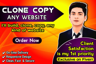 clone website, copy website, redesign website by wordpress elementor pro