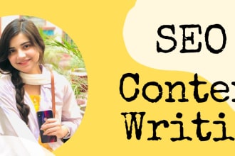 be your SEO content writer, article and blog post writer