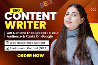 be your SEO content writer, article and blog post writer