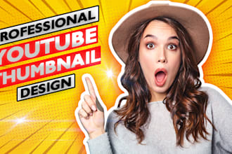 design an eye catching youtube thumnail in 2 hours