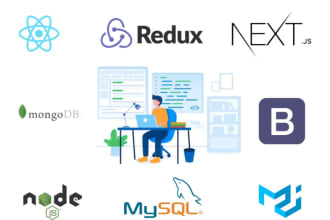 develop full stack web application with react js nextjs, mongodb