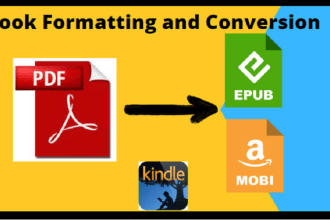 convert PDF to epub, mobi, kdp paperback, ebook conversion, ebook formatting