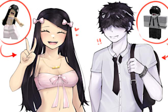 draw any or your character in my anime artstyle