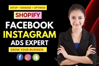 setup shopify facebook ads instagram ads campaign, fb marketing, fb advertising