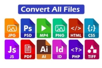 convert all kind of your files to PDF, word, excel,ppt, jpg