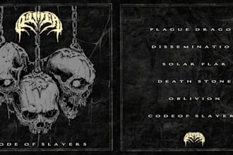 illustrate the cover for your metal band