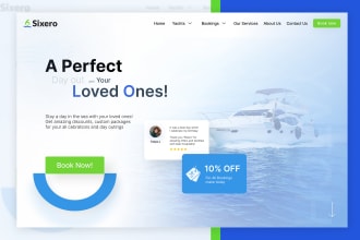 design saas or business landing page UI UX design in figma