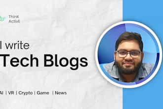 write technology blogs and articles