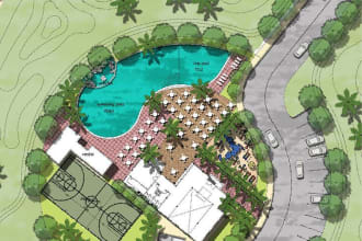 design architectural site plan and layout drawings