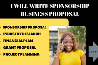 write a sponsorship business proposal for your event