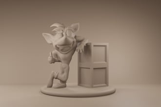 your concept in a 3d model for printing