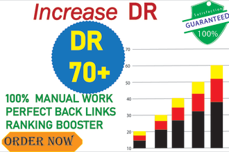 increase domain rating ahrefs dr 70 plus