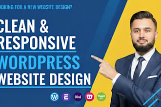 create responsive wordpress website design or blog