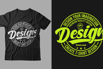 do custom typography logo tshirt design