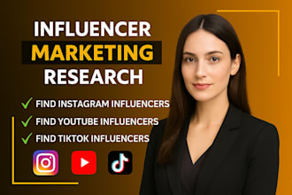 find tiktok, instagram, and youtube influencers for product marketing