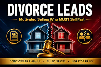 provide divorce leads for real estate investors USA