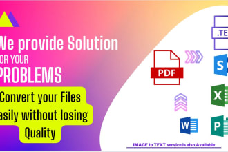 convert bulk amount of PDF to word, excel or text and raw to jpg images