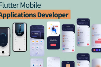 develop and design flutter apps
