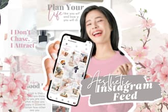 design instagram posts for an aesthetically pleasing feed