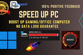 speed up gaming computers, clean up c drive junk, fix slow pc, fix windows
