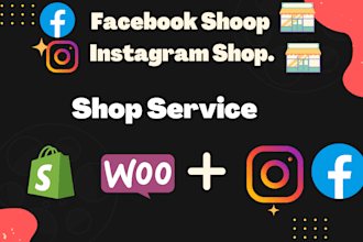 setup your store to facebook shop, instagam shop and fix every issue