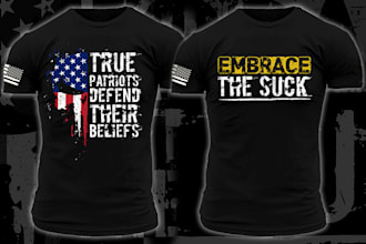 do distressed or worn t shirt design