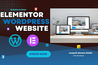create for landing page website using elementor pro