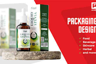 create a food pouch, label and packaging design