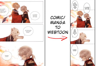 convert manga and comic to webtoon format
