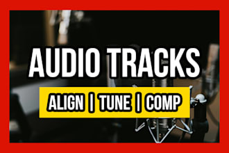 edit, align, tune, comp, and clean up your audio tracks