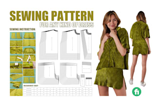 create custom pdf sewing patterns, pattern grading, and dxf cad designs