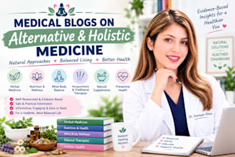 write medical blogs on alternative and holistic medicine