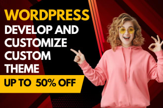 develop custom wordpress themes and customize wordpress themes