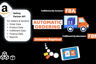do amazon sp API for fbm fba repricing automate ordering to amazon
