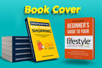 make minimalist book cover design or ebook cover, KDP cover