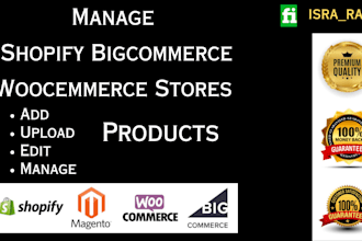 add edit or migrate shopify bigcommerce woocommerce store products
